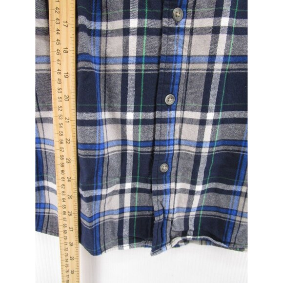Eddie Bauer Shirt XL White Flannel Classic Fit Plaid Button Up Preppy - Picture 4 of 11